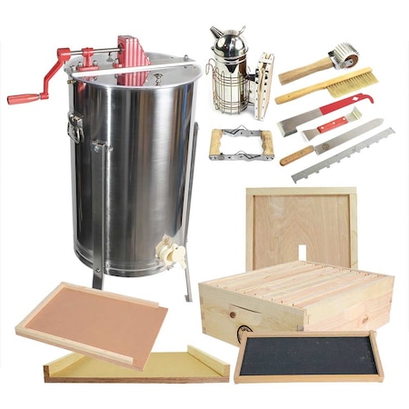 Good Land Bee Supply Beekeeping Complete Beehive Kit GL-E2-1BK-TK1